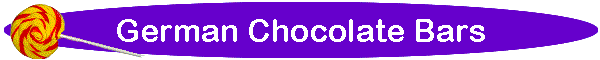 German Chocolate Bars